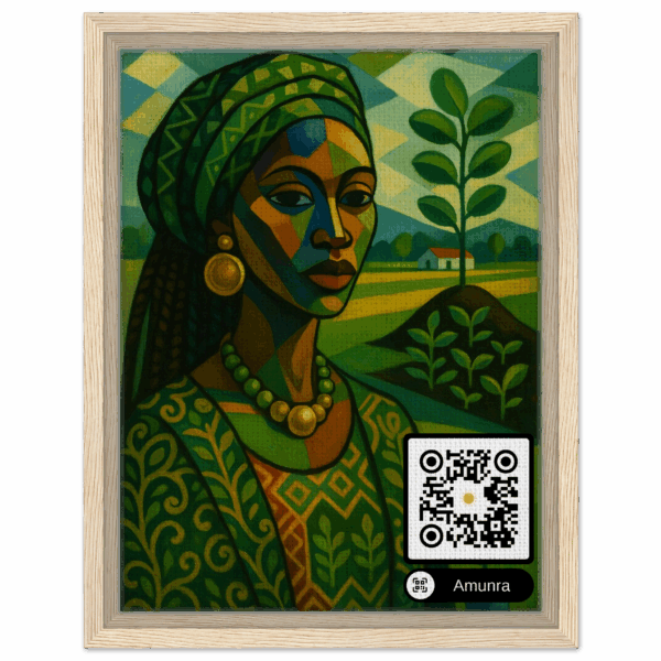 Prestige Framed Canvas 30x40 cm / 12x16″ certificate with qr code