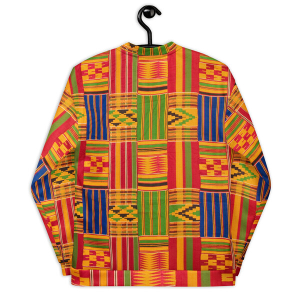 Kente Print Unisex Bomber Jacket - Image 7