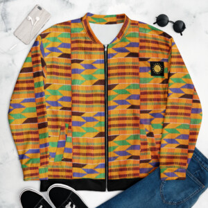 Premium Unisex Kente print Bomber Jacket