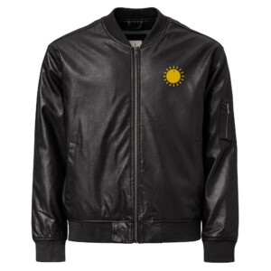 Leather Bomber Jacket – XS