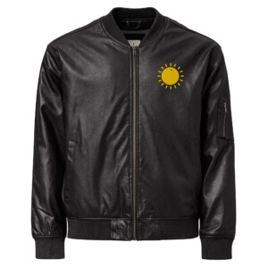 Apex Leather Bomber Jacket