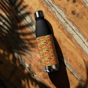 Kente Print Stainless steel water bottle