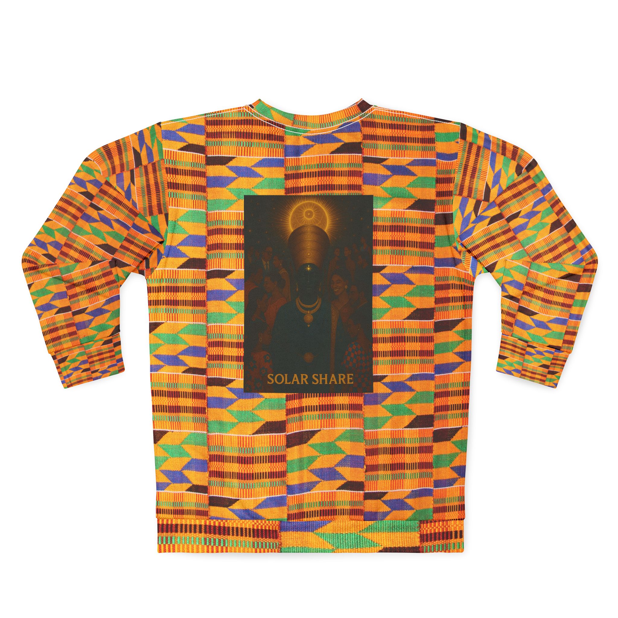 Solar Share – The Basic Light | Kente sweatshirt | Impact NFT Certificate | Power Homes for 25 Years with AmunRa - Image 3