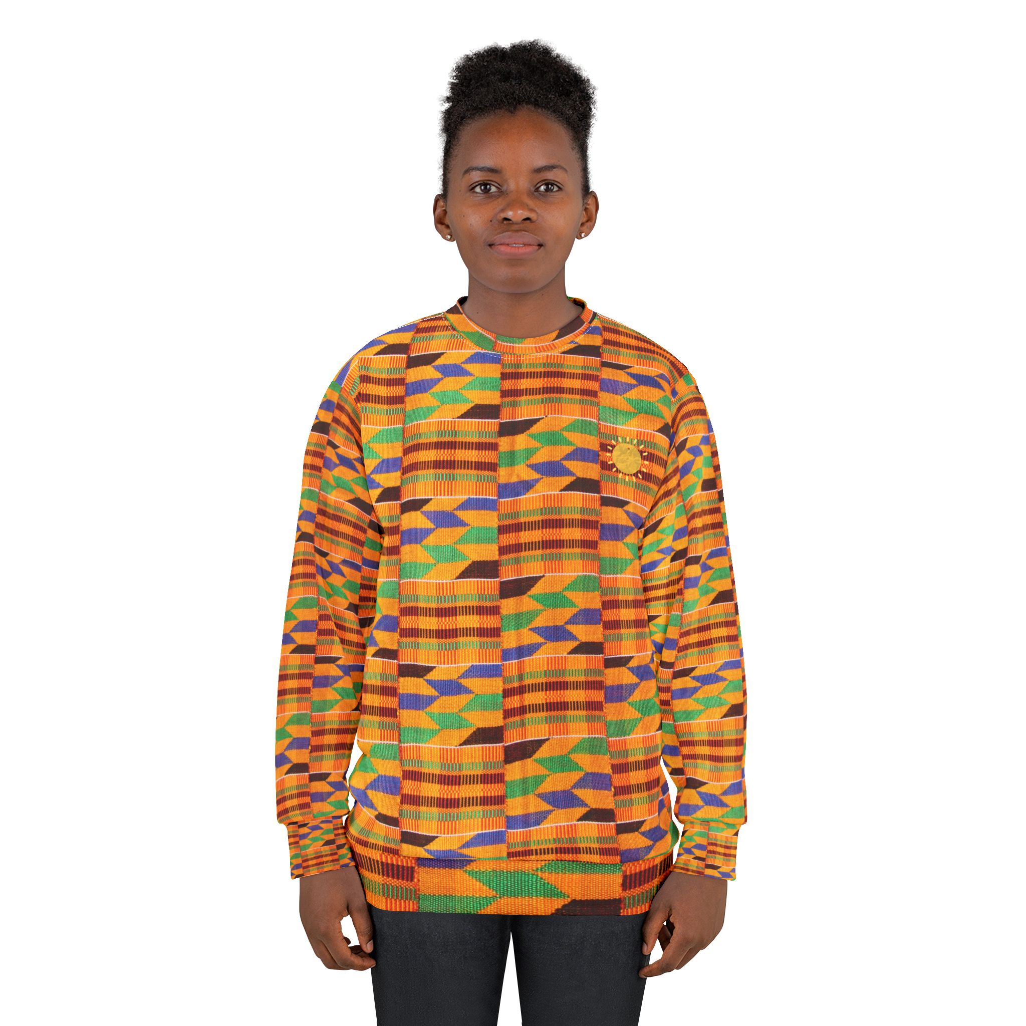 Solar Share – The Basic Light | Kente sweatshirt | Impact NFT Certificate | Power Homes for 25 Years with AmunRa - Image 2