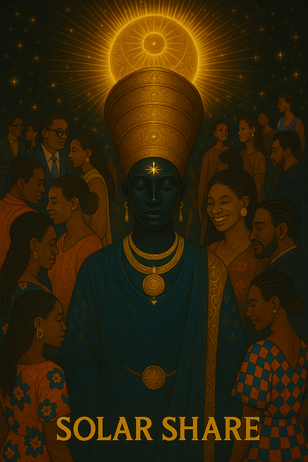 Solar Share – The Basic Light | Kente sweatshirt | Impact NFT Certificate | Power Homes for 25 Years with AmunRa