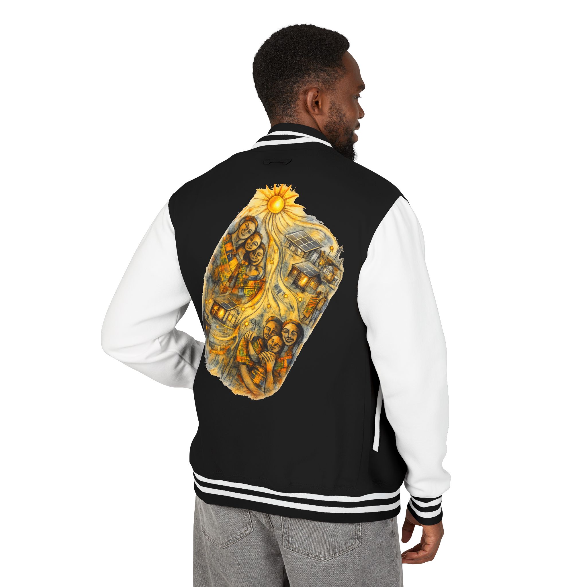 Letterman Jacket — Radiant Family Art Varsity Jacket - Image 21