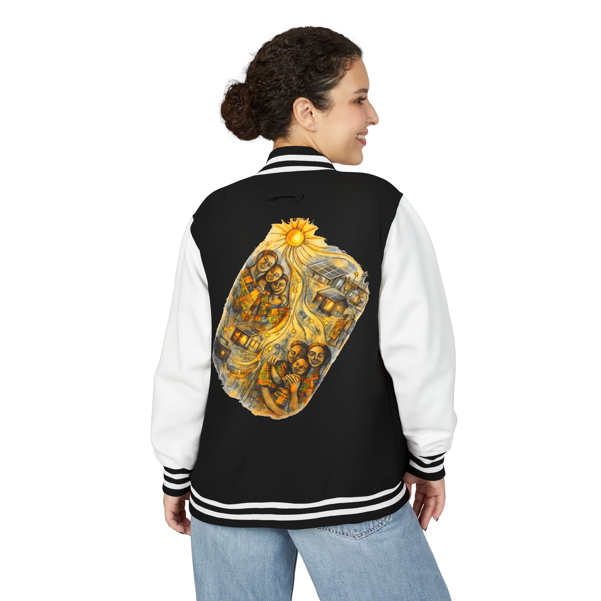 Letterman Jacket — Radiant Family Art Varsity Jacket - Image 20