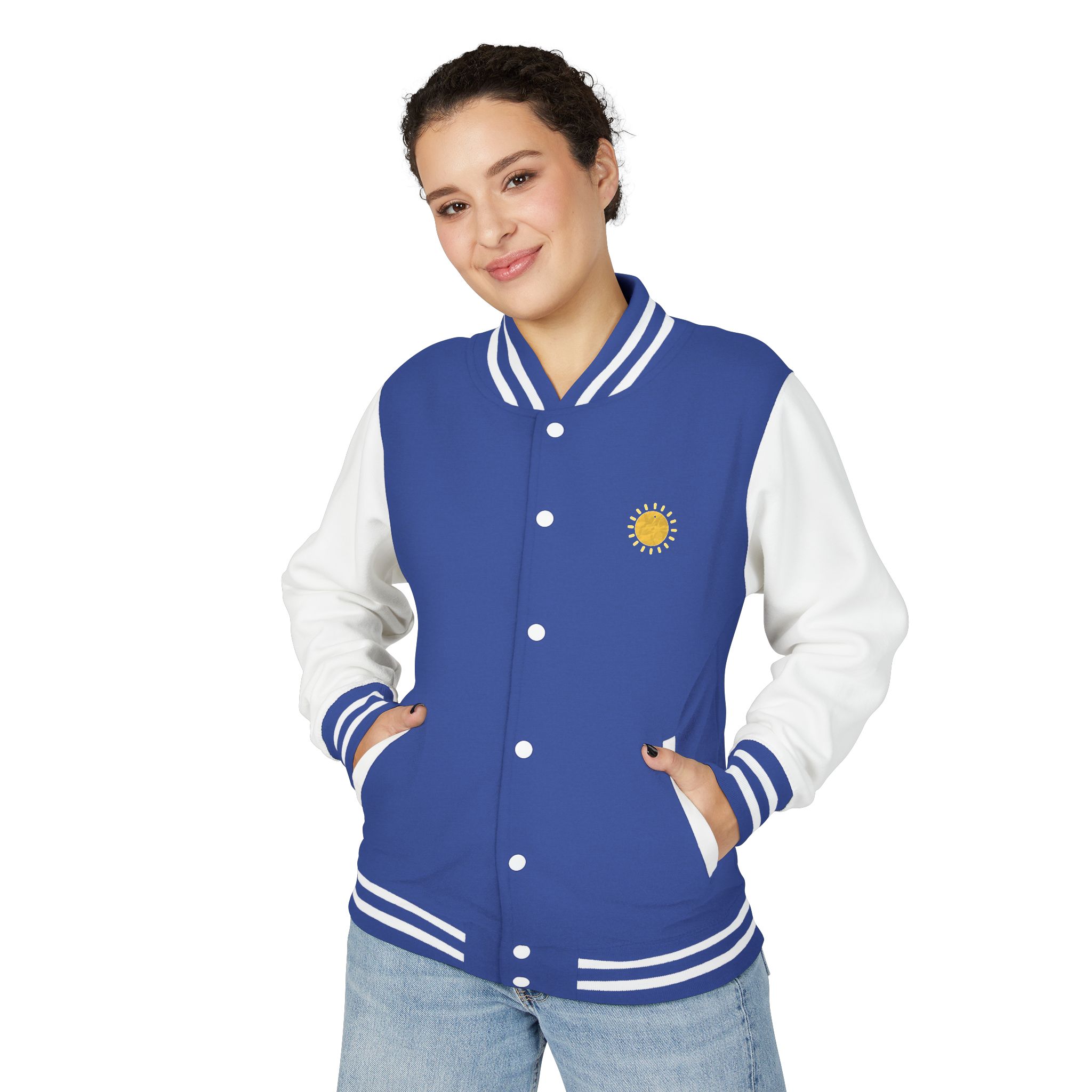 Letterman Jacket — Radiant Family Art Varsity Jacket - Image 27