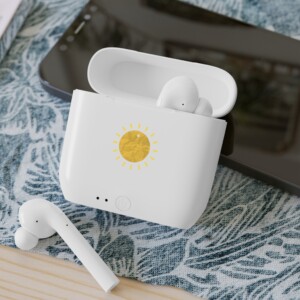 Wireless Earbuds Case with Sun Sticker – 30 percent to solar generators and lamps Wireless Earbuds Case with Sun Sticker – 30 percent to solar generators and lamps