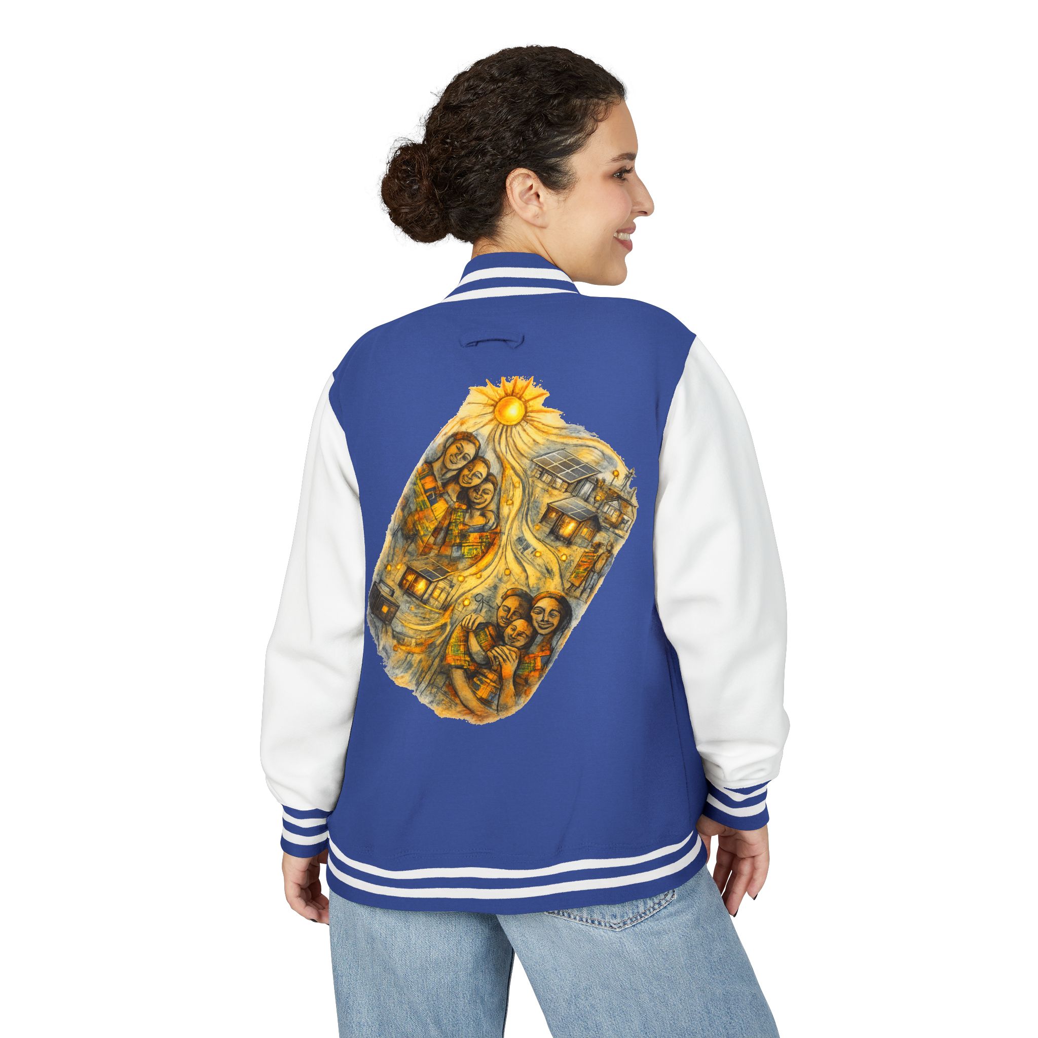 Letterman Jacket — Radiant Family Art Varsity Jacket - Image 28
