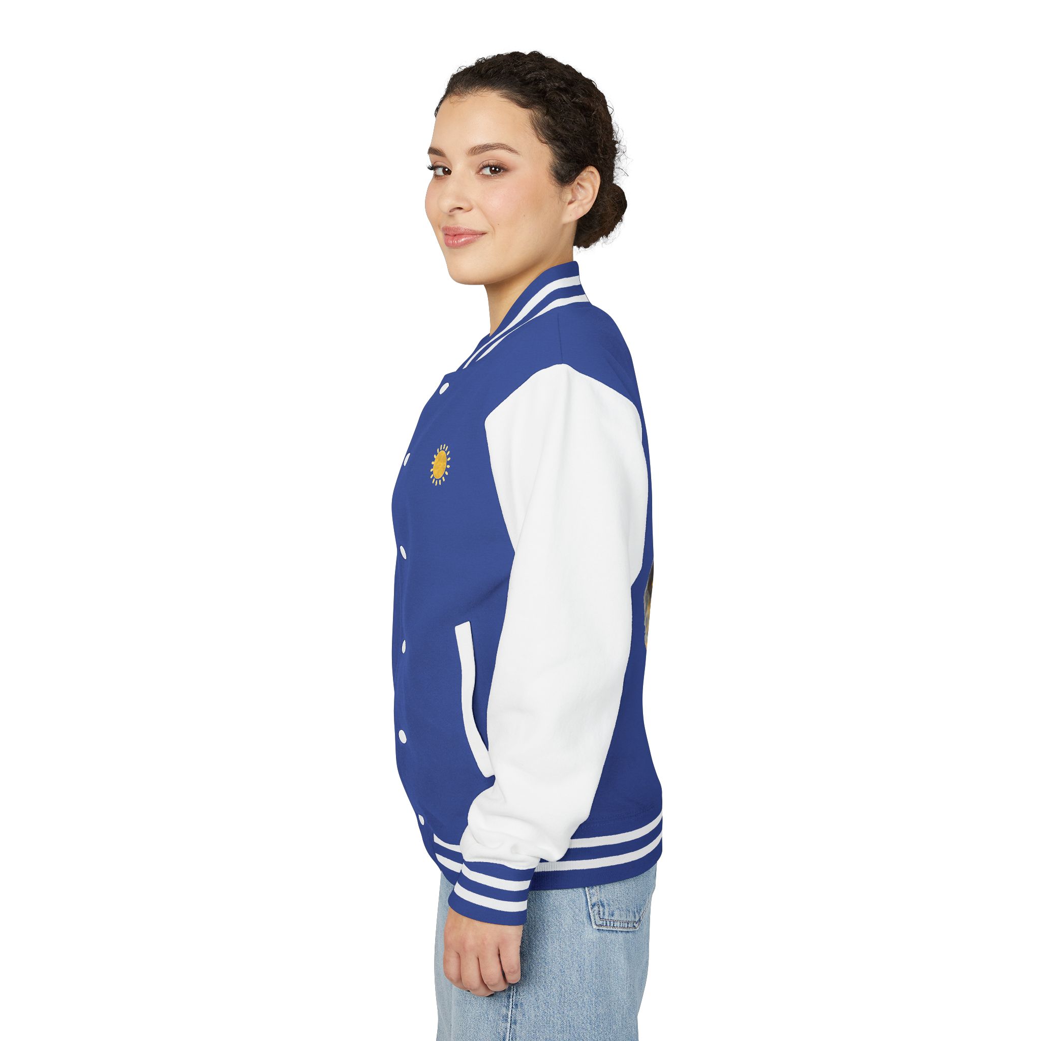 Letterman Jacket — Radiant Family Art Varsity Jacket - Image 32