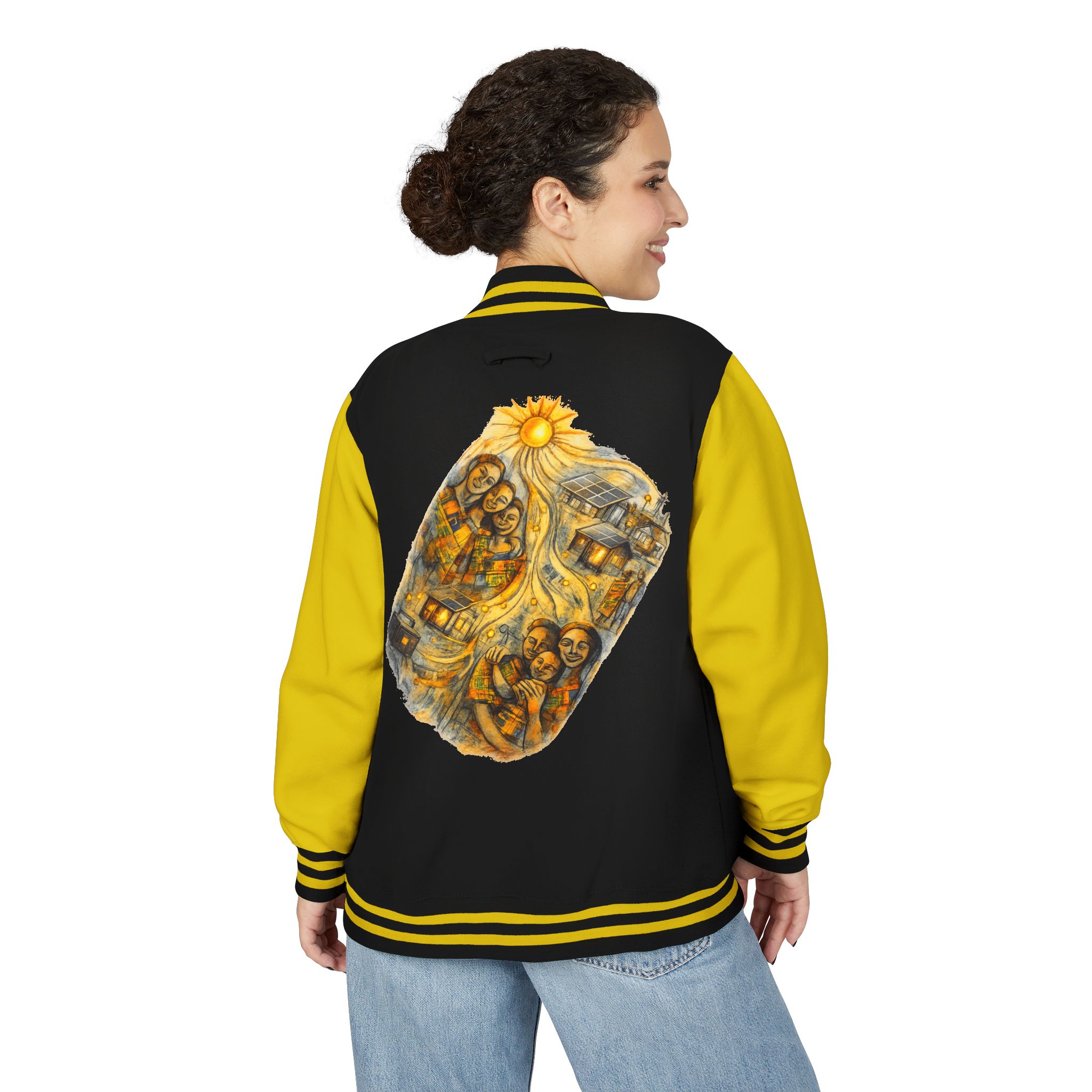 Letterman Jacket — Radiant Family Art Varsity Jacket - Image 36