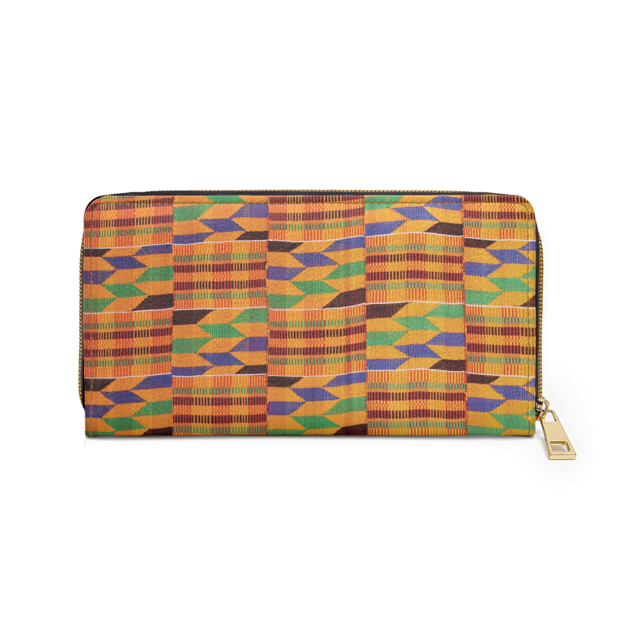 Kente Print Zipper Wallet - Image 3