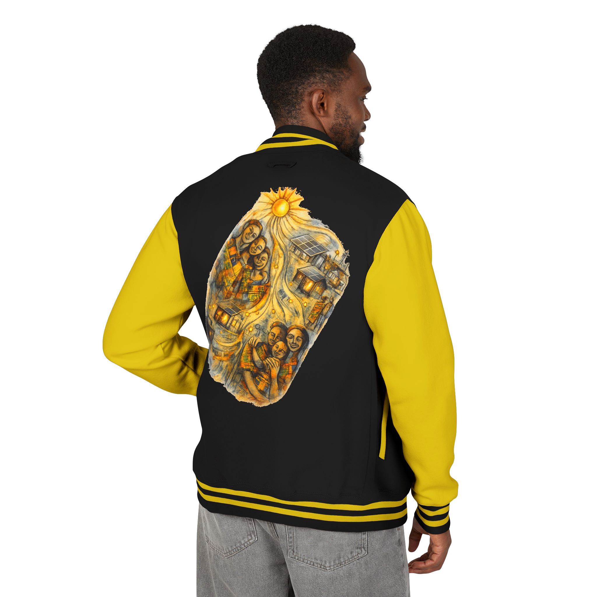 Letterman Jacket — Radiant Family Art Varsity Jacket - Image 37
