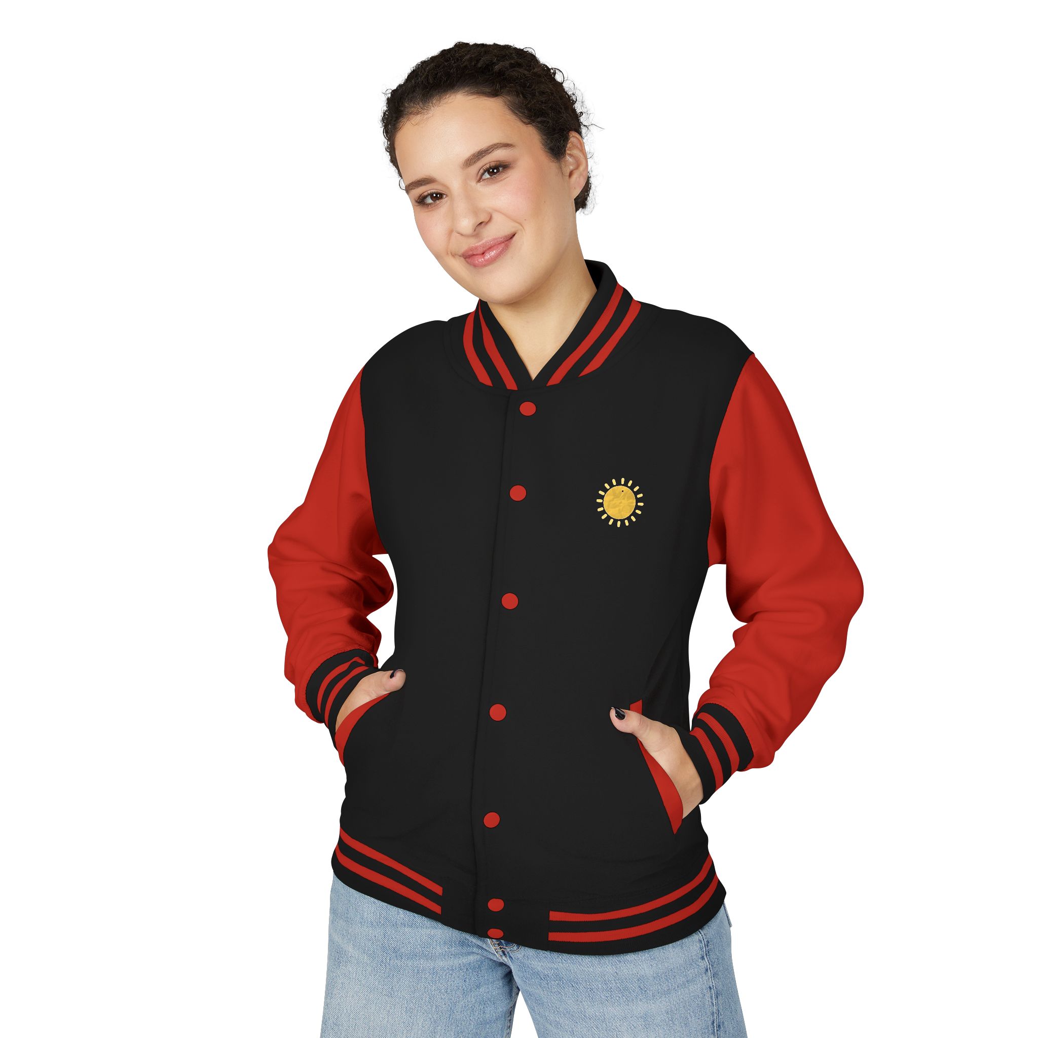 Letterman Jacket — Radiant Family Art Varsity Jacket - Image 4