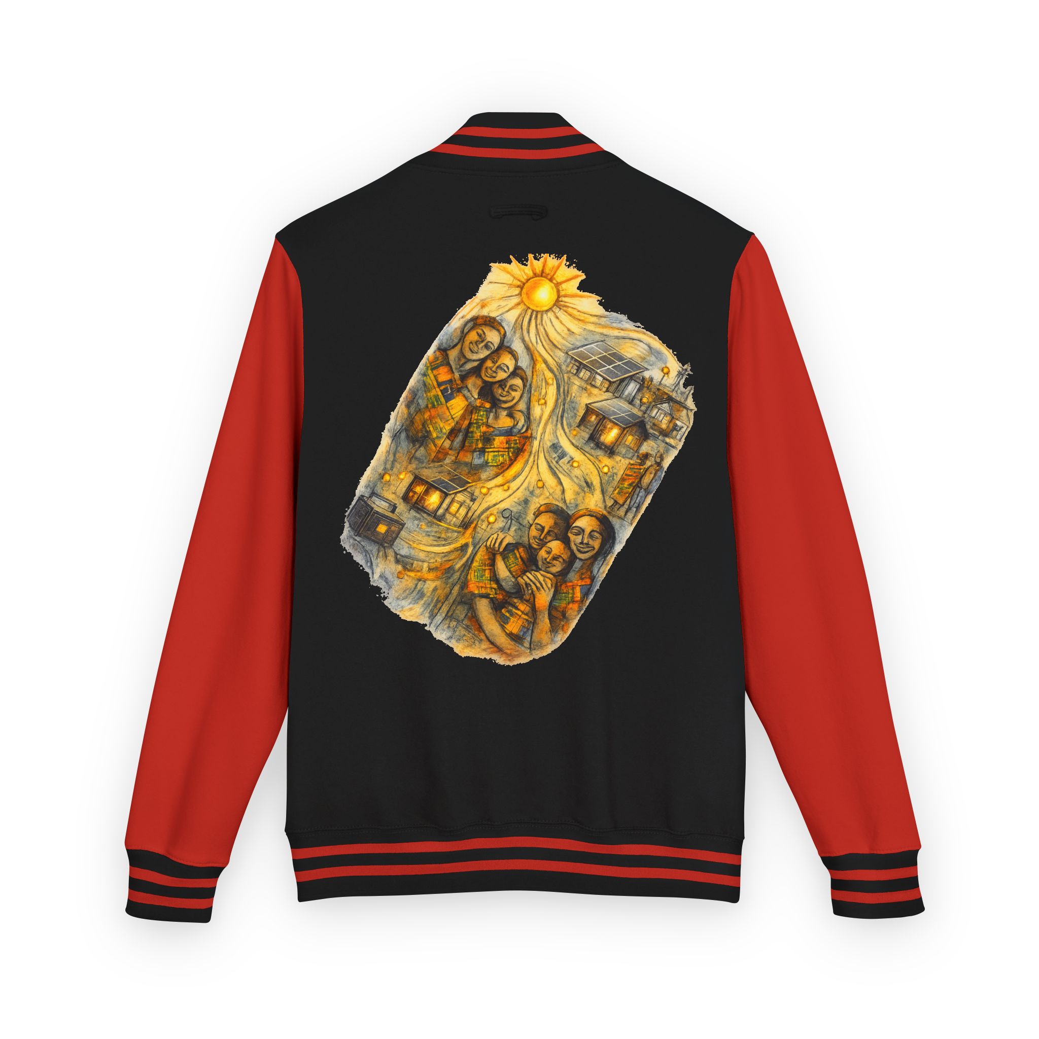 Letterman Jacket — Radiant Family Art Varsity Jacket - Image 3