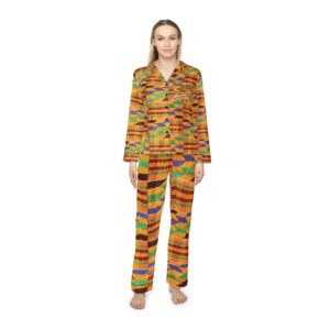 Women’s kente print Satin Pajamas