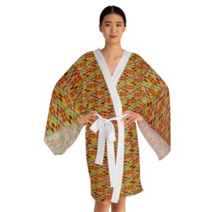 Kente Pattern Kimono Robe