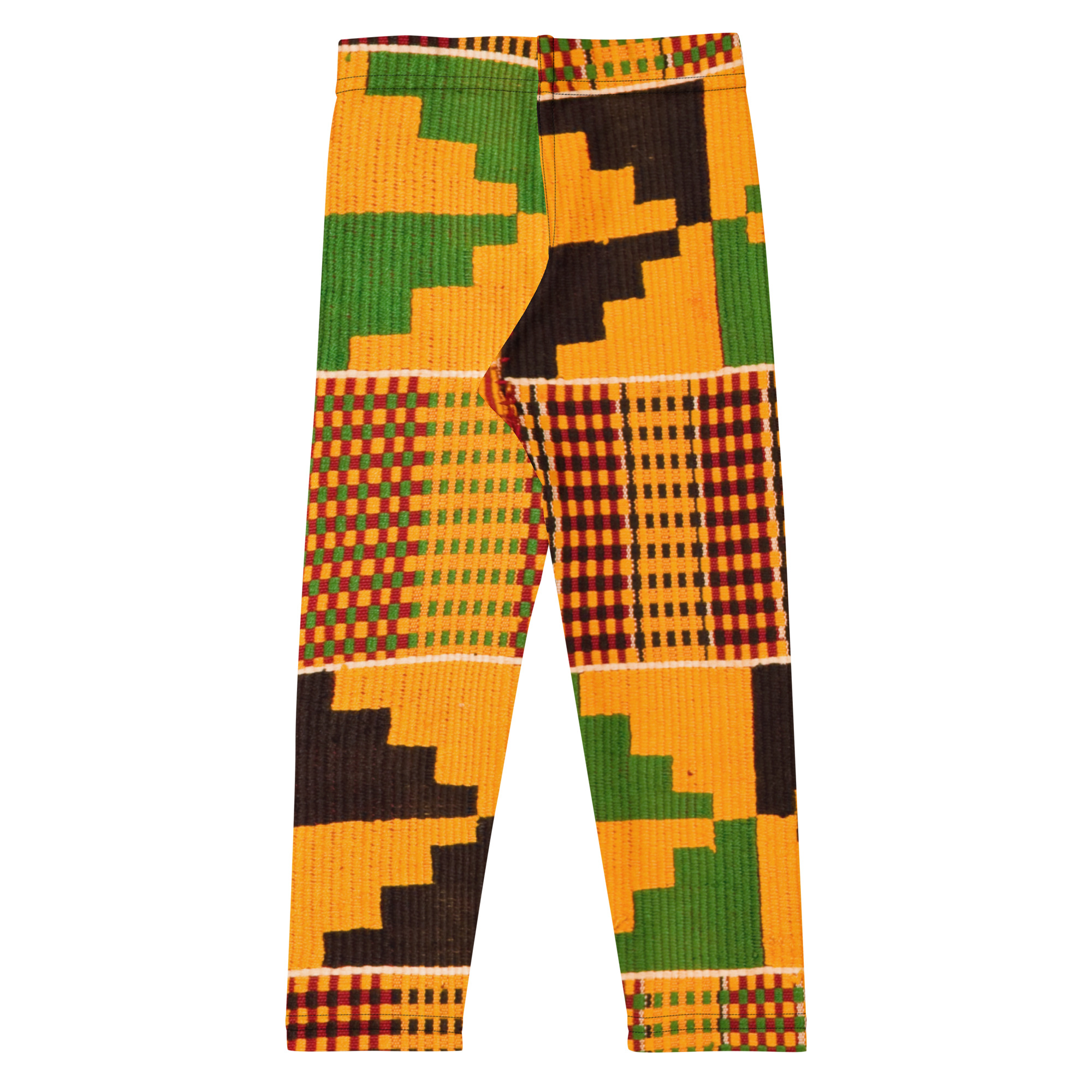 Kente Print Kid's Leggings - Image 12
