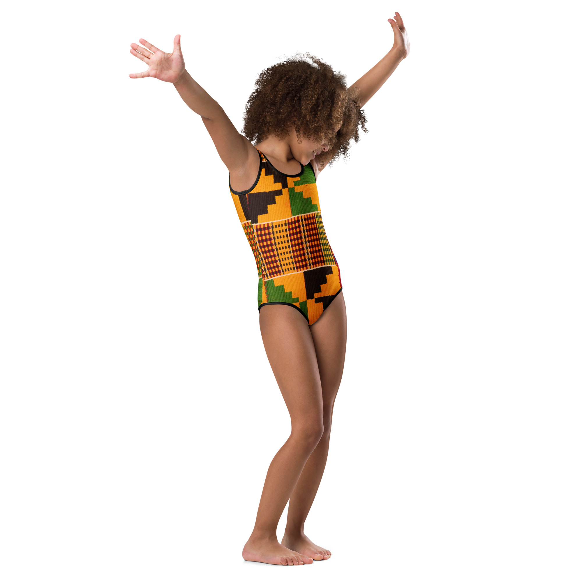 Kente Print Kids Swimsuit