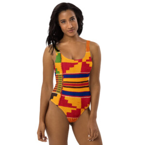 kente One-Piece Swimsuit