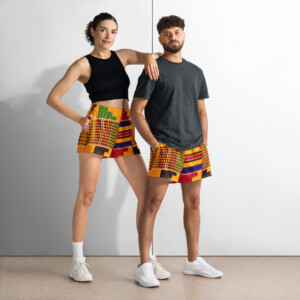 Kente Unisex Athletic Shorts