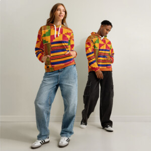 Kente Unisex cotton hoodie