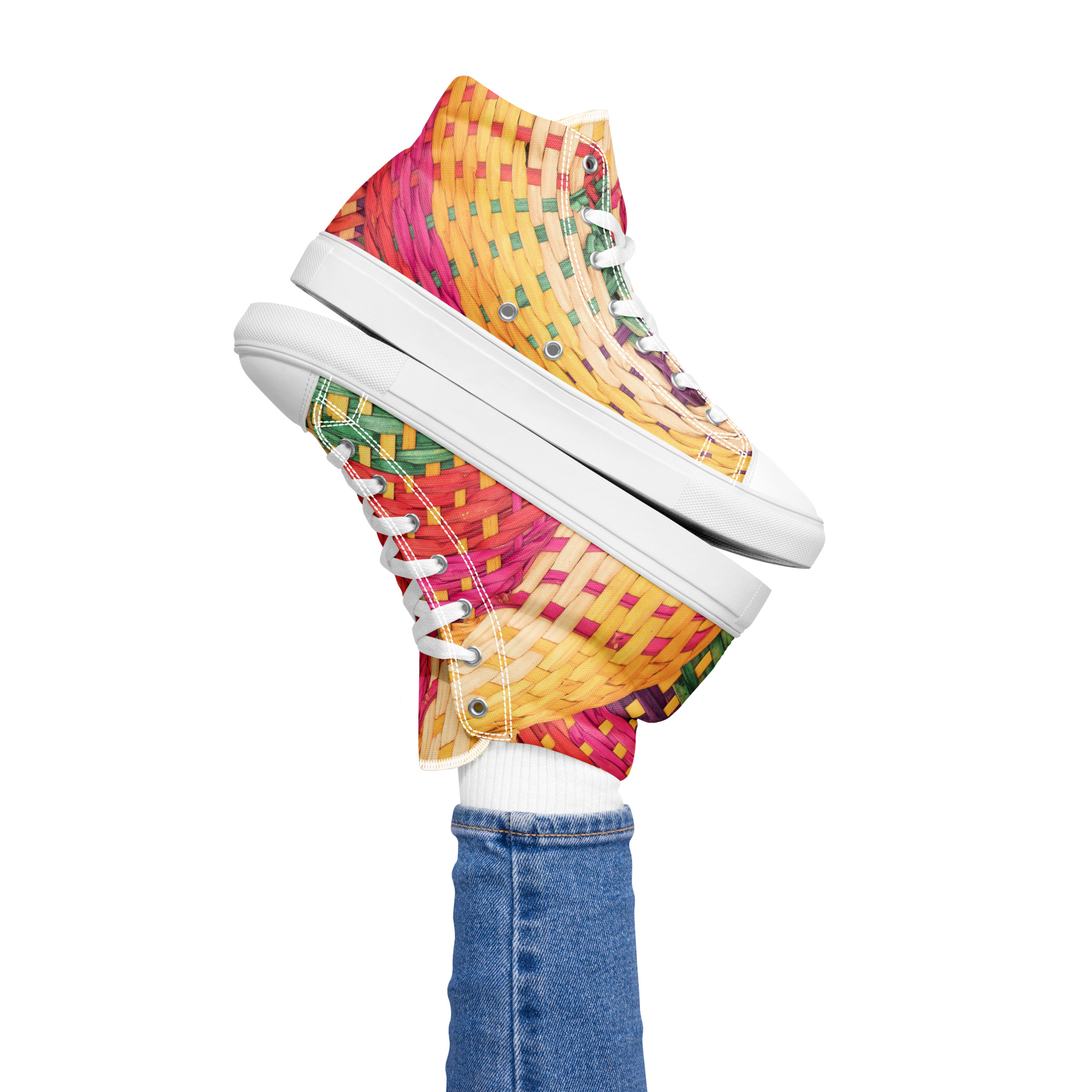 Women’s high top canvas shoes - Image 2