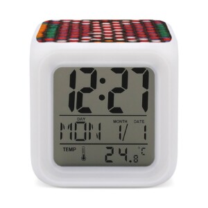 7 Color Changing Night Light Alarm Clock